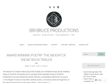 Tablet Screenshot of bribruceproductions.com